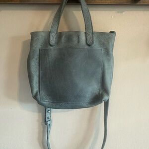 Gray/green Pebble Leather Madewell  Tote Bag or Crossbody